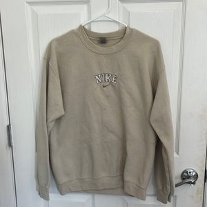 Embroidered Nike Crewneck Sweatshirt